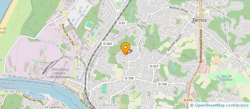 localisation de l'entreprise MUSTANG CLUB SUD-OUEST  BOUCAU