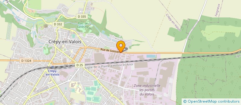 localisation de l'entreprise MUSTANG EXPRESS  CREPY-EN-VALOIS