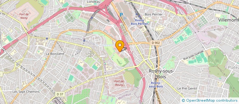localisation de l'entreprise MUSTANG TRANSPORTS  ROSNY-SOUS-BOIS