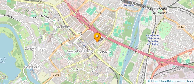 localisation de l'entreprise MUSTANGS à CERGY