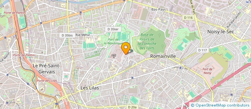 localisation de l'entreprise MUSTECO à LES LILAS