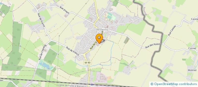 localisation de l'entreprise MUSTHANE à WILLEMS