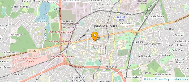 localisation de l'entreprise MUSULMANE INDEPENDANTE SOLIDARITE à JOUE-LES-TOURS