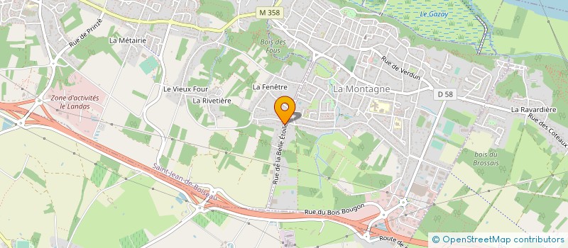 localisation de l'entreprise MUT ACT SOCIALE PERSO VOYAGES BROUNAIS  LA MONTAGNE