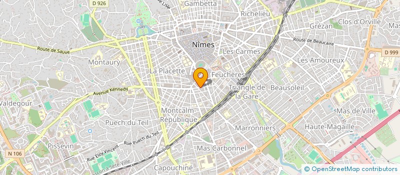 localisation de l'entreprise MUT GEN POLICE FRANCAISE SECTEUR GARD à NIMES