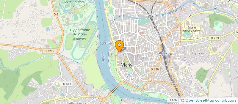 localisation de l'entreprise MUT PERSONNEL COMPAGNIE FERMIERE VICHY à VICHY