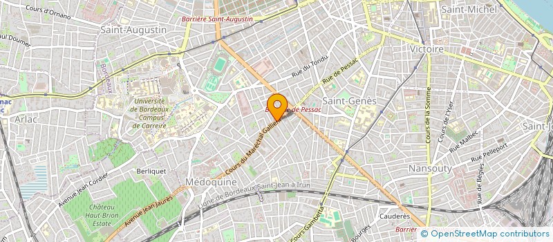 localisation de l'entreprise MUT PERSONNEL PAVILLON DE LA MUTUALITE à BORDEAUX