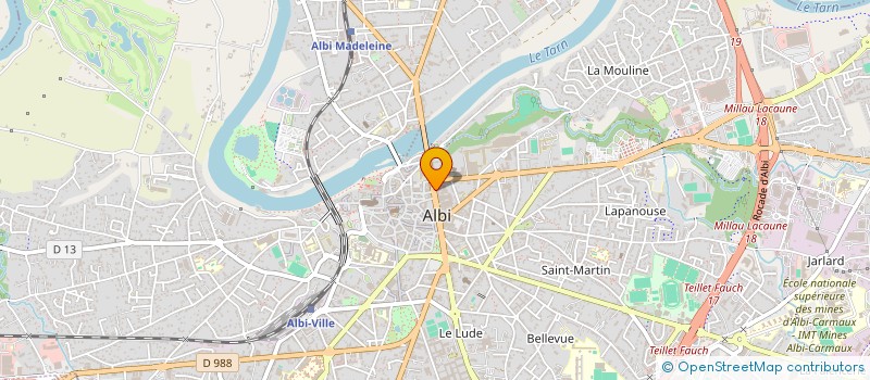 localisation de l'entreprise MUT RETRAITE CONSEIL GENER ANC CONSEIL à ALBI