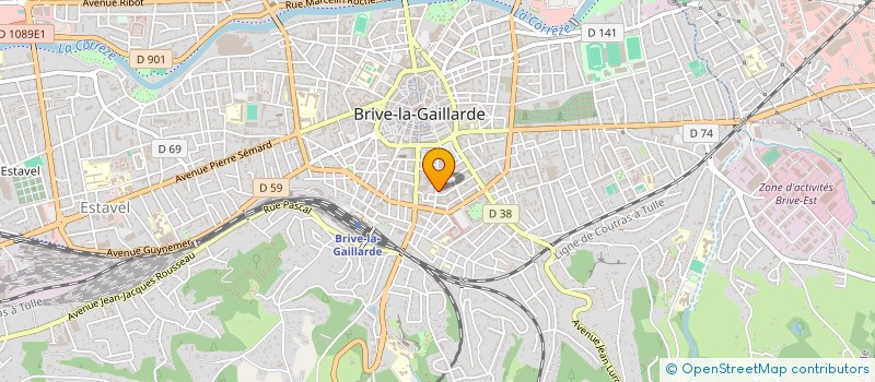 localisation de l'entreprise MUT RETRAITE INSTIT FONCT EDUCATION NAT  BRIVE-LA-GAILLARDE