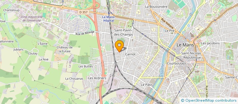 localisation de l'entreprise MUT RETRAITE INSTITS FONCTION EDIC NAT  LE MANS