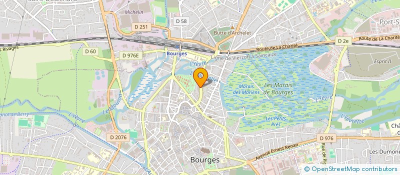 localisation de l'entreprise MUT RETRAITE INSTITS FONCTION EDUC NAT  BOURGES