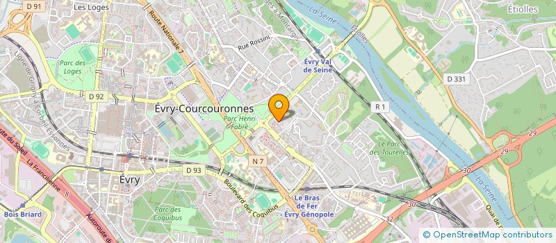 localisation de l'entreprise MUT RETRAITE INSTITS FONCTION EDUC NAT à EVRY-COURCOURONNES