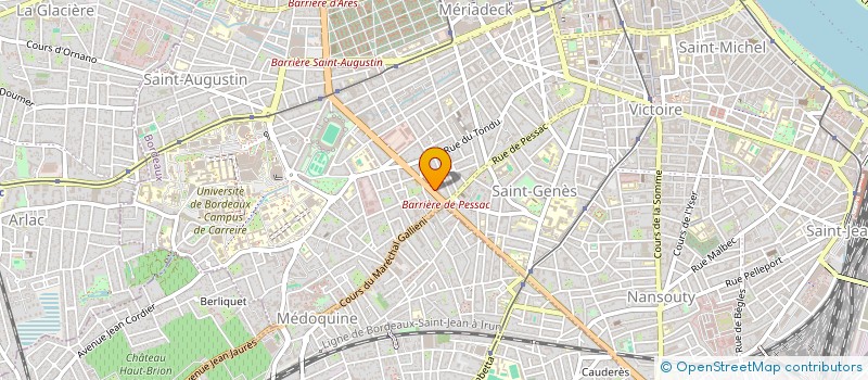 localisation de l'entreprise MUT RETRAITE INSTITS FONCTION EDUC NAT à BORDEAUX