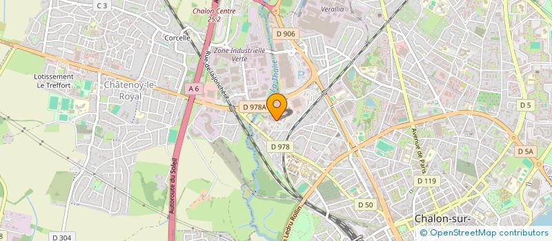 localisation de l'entreprise MUT SAPEURS POMPIERS CHALON SUR SAONE  CHALON-SUR-SAONE