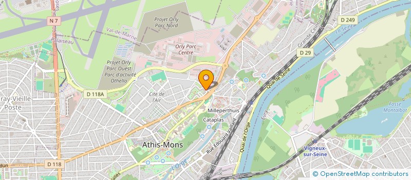 localisation de l'entreprise MUTA SERVICES à ATHIS-MONS