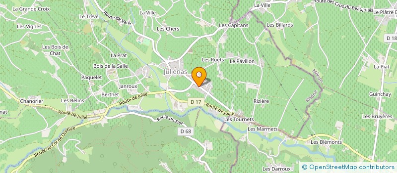 localisation de l'entreprise MUTADEV  JULIENAS