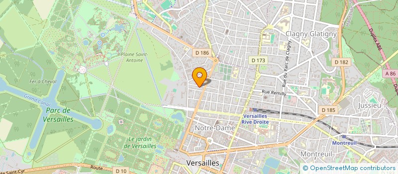 localisation de l'entreprise MUTANS à VERSAILLES