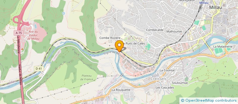 localisation de l'entreprise MUTATIONS SA à MILLAU