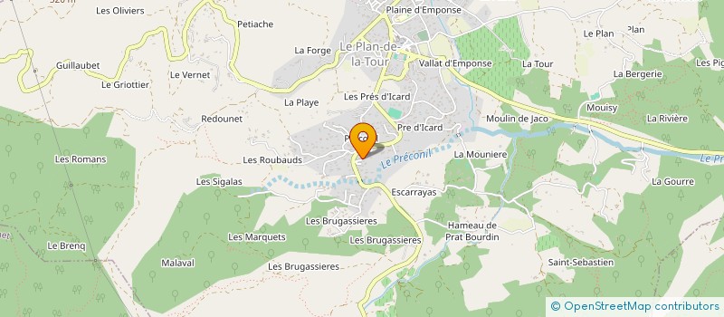 localisation de l'entreprise MUTE à LE PLAN-DE-LA-TOUR