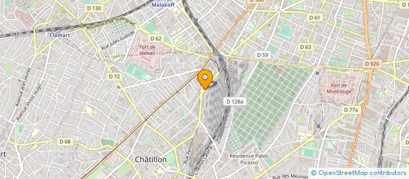 localisation de l'entreprise MUTEX UNION à CHATILLON