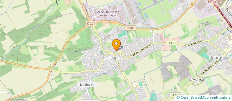 localisation de l'entreprise MUTH IMMO  HESINGUE