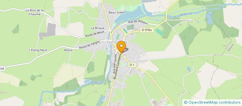 localisation de l'entreprise MUTIN à LURCY-LEVIS