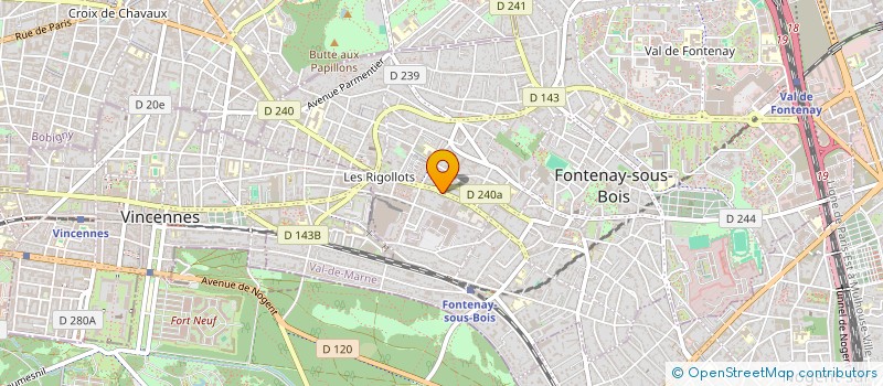 localisation de l'entreprise MUTIN ARTS à FONTENAY-SOUS-BOIS