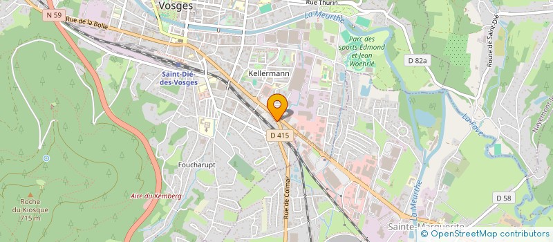 localisation de l'entreprise MUTLU BATIMENT à SAINT-DIE-DES-VOSGES