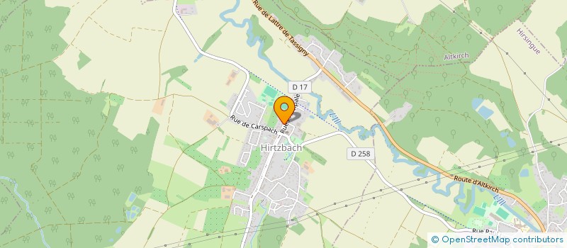 localisation de l'entreprise MUTTENZER LOUIS&IRENE  HIRTZBACH