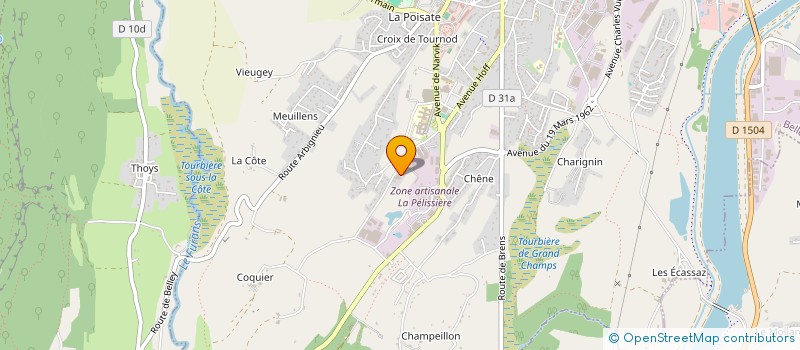 localisation de l'entreprise MUTTO BAT à BELLEY