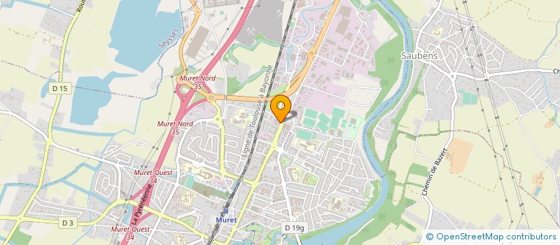 localisation de l'entreprise MUTUA GESTION  MURET