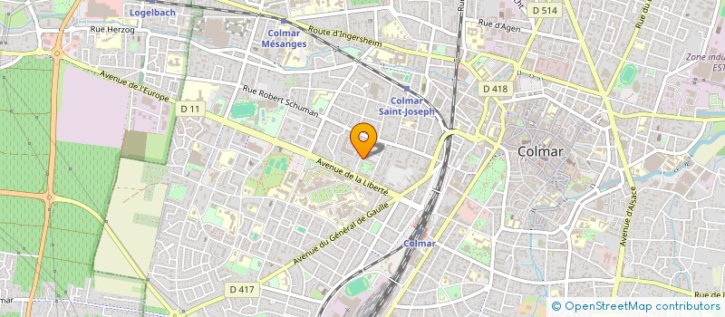 localisation de l'entreprise MUTUALIA ALSACE-GRAND EST  COLMAR