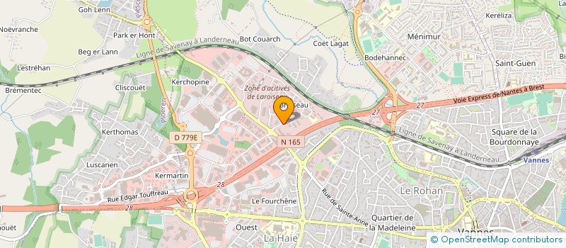 localisation de l'entreprise MUTUALIA GRAND OUEST  VANNES