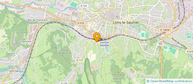 localisation de l'entreprise MUTUALITE ACCIDENT ELEVES DU JURA à LONS-LE-SAUNIER