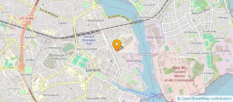 localisation de l'entreprise MUTUALITE BRETAGNE SANTE SERVICES  LORIENT