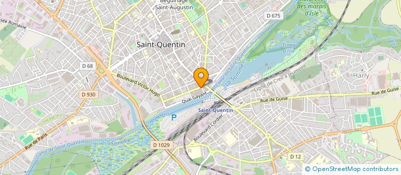 localisation de l'entreprise MUTUALITE DE L AISNE à SAINT-QUENTIN