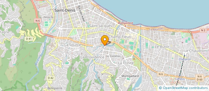 localisation de l'entreprise MUTUALITE DE LA REUNION à SAINT-DENIS