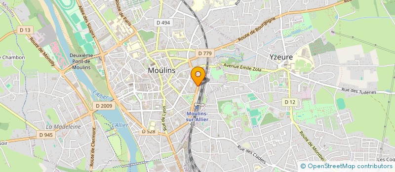 localisation de l'entreprise MUTUALITE FRANCAISE ALLIER SERVICES DE SOINS ET D ACCOMPAGNEMENT MUTUALISTES  MOULINS