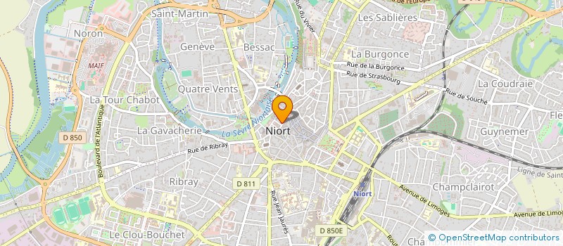 localisation de l'entreprise MUTUALITE FRANCAISE CENTRE ALTANTIQUE à NIORT