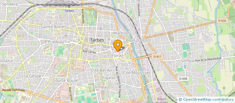 localisation de l'entreprise MUTUALITE FRANCAISE HAUTES-PYRENEES  TARBES