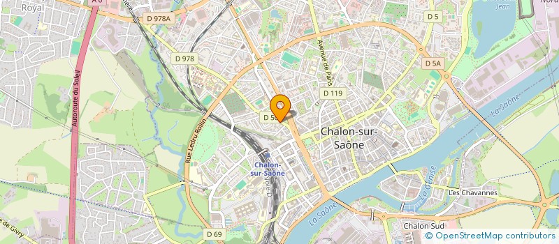 localisation de l'entreprise MUTUALITE FRANCAISE SAONE ET LOIRE  CHALON-SUR-SAONE