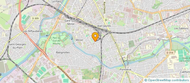 localisation de l'entreprise MUTUALITE FRANCAISE SARTHE  LE MANS