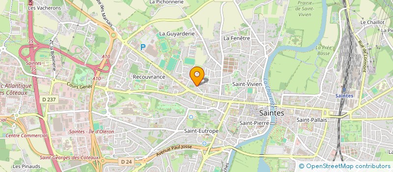 localisation de l'entreprise MUTUALITE SOCIALE AGRICOLE  SAINTES