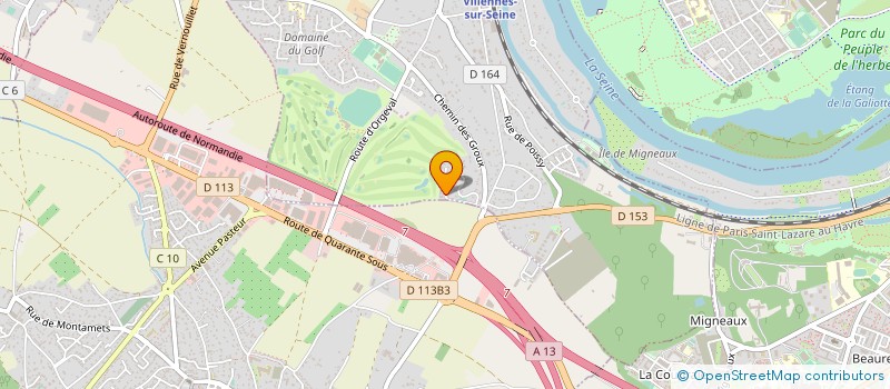 localisation de l'entreprise MUTUALIZ à VILLENNES-SUR-SEINE