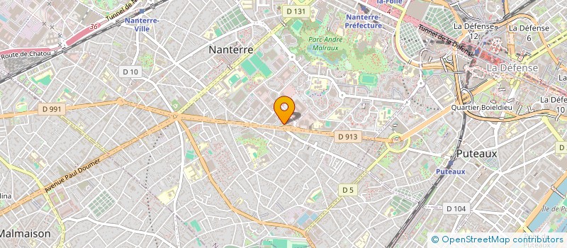localisation de l'entreprise MUTUELLE ARVIVA à NANTERRE