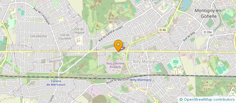 localisation de l'entreprise MUTUELLE COMPLEMENTAIRE MALADIE 59 ET 62 à BILLY-MONTIGNY