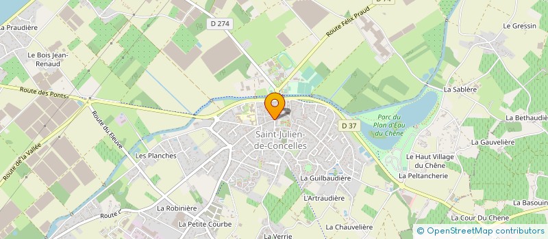 localisation de l'entreprise MUTUELLE CONCELLOISE à SAINT-JULIEN-DE-CONCELLES