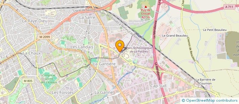 localisation de l'entreprise MUTUELLE D'ACTIONS SOCIALES T2C  CLERMONT-FERRAND