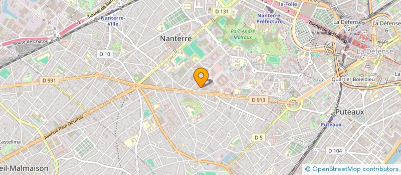 localisation de l'entreprise MUTUELLE D'ENTRAIDE SOCIETE TENOVIS à NANTERRE