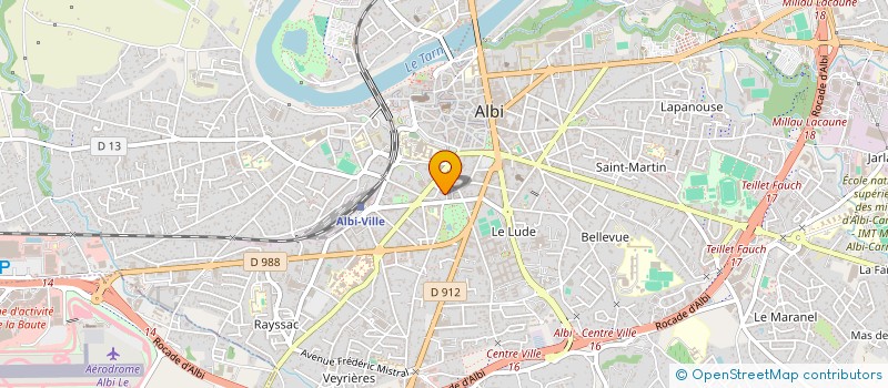 localisation de l'entreprise MUTUELLE D'ENTREPRISE GALLUS à ALBI